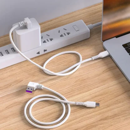 90 Degree Type C Fast Charge USB Cable - 5A for Samsung S9 S10 S8, Huawei P40 Mate 30, Xiaomi Redmi Product Image #12928 With The Dimensions of 800 Width x 800 Height Pixels. The Product Is Located In The Category Names Computer & Office → Computer Cables & Connectors