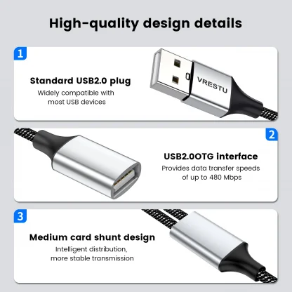 4-Port USB 2.0 Hub with Dual USB-A Extension: Multi-Splitter Adapter for PC, Laptop, Surface - OTG Compatible, Power, and Data Connectivity Product Image #26635 With The Dimensions of 1600 Width x 1600 Height Pixels. The Product Is Located In The Category Names Computer & Office → Laptops