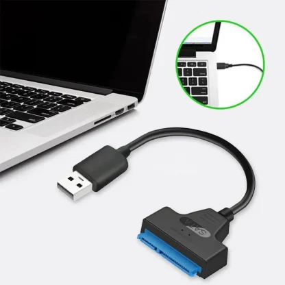USB to SATA 22pin Cable Adapter for 2.5in HDD SSD - Converter Line for Hard Disk Drives and Solid State Drives Product Image #1425 With The Dimensions of 1001 Width x 1001 Height Pixels. The Product Is Located In The Category Names Computer & Office → Computer Cables & Connectors