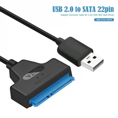 USB to SATA 22pin Cable Adapter for 2.5in HDD SSD - Converter Line for Hard Disk Drives and Solid State Drives Product Image #1421 With The Dimensions of 1001 Width x 1001 Height Pixels. The Product Is Located In The Category Names Computer & Office → Computer Cables & Connectors