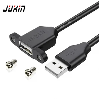 USB2.0 Extension Cable with Screw Holes - Male to Female for Secure Fixing in Chassis, Cabinet, or Baffle Product Image #7703 With The Dimensions of  Width x  Height Pixels. The Product Is Located In The Category Names Computer & Office → Mini PC