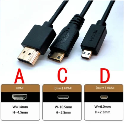 Ultra Slim Thin HDMI Cable - Male to Mini Micro HD-Compatible Male, Super Soft, OD 3.0, 2k 4k HD @60Hz, 30cm/60cm/1m Product Image #10910 With The Dimensions of 1000 Width x 1000 Height Pixels. The Product Is Located In The Category Names Computer & Office → Computer Cables & Connectors