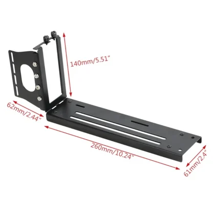 Elevate your PC aesthetics and performance with our Vertical Graphics Card Holder Bracket. Efficiently organize and showcase your GPU in sleek Black or White. Upgrade your setup now! Product Image #15317 With The Dimensions of 800 Width x 800 Height Pixels. The Product Is Located In The Category Names Computer & Office → Computer Cables & Connectors