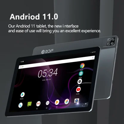 BDF P40HD 10.1" Android 11 Tablet - Octa Core, 8GB RAM, 128GB ROM, 4G Network, Dual SIM Cards, AI Speed-up Product Image #19626 With The Dimensions of 1000 Width x 1000 Height Pixels. The Product Is Located In The Category Names Computer & Office → Tablets