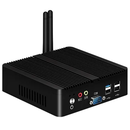 XCY Fanless Mini PC - Intel Celeron J1900 Quad-Cores 2.0GHz, 2x RS232, 2x LAN, Windows 10, Linux Embedded, IoT Industrial Computer Product Image #19940 With The Dimensions of 800 Width x 800 Height Pixels. The Product Is Located In The Category Names Computer & Office → Mini PC