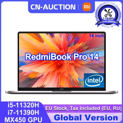 Xiaomi RedmiBook Pro 14 MX450 Laptop - Intel i5/i7, 16GB RAM, 512GB SSD, Global Version, Win10 Pro PC. Product Image #9946 With The Dimensions of 1000 Width x 1000 Height Pixels. The Product Is Located In The Category Names Computer & Office → Laptops