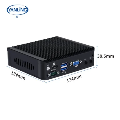 Yanling J4125 Quad Core Fanless Mini PC with 4 Intel I226 2.5G Lan Ports - Compact Firewall Router Appliance Product Image #24381 With The Dimensions of 800 Width x 800 Height Pixels. The Product Is Located In The Category Names Computer & Office → Mini PC