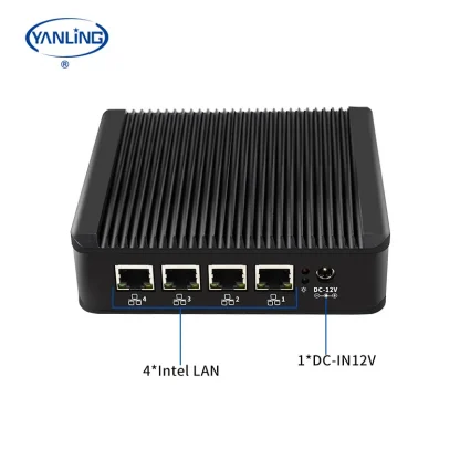 Yanling J4125 Quad Core Fanless Mini PC with 4 Intel I226 2.5G Lan Ports - Compact Firewall Router Appliance Product Image #24383 With The Dimensions of 800 Width x 800 Height Pixels. The Product Is Located In The Category Names Computer & Office → Mini PC