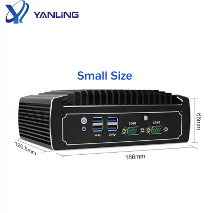 Yanling Fanless Intel Core I3 1010u Mini PC - 2 LAN Ports, Windows 11 OS Product Image #22327 With The Dimensions of 1000 Width x 1000 Height Pixels. The Product Is Located In The Category Names Computer & Office → Mini PC