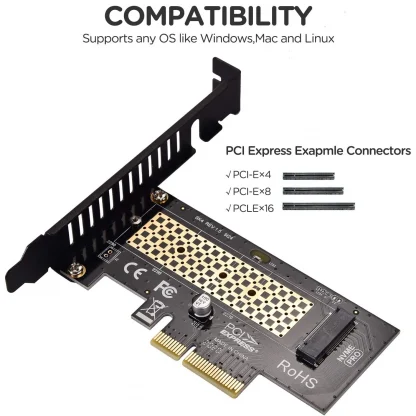 ZoeRax NVME Pro Adapter - M.2 NVME Pro SSD to PCIe 4.0 Adapter Card for PC Sound Card and Video Cards Product Image #22845 With The Dimensions of 1500 Width x 1500 Height Pixels. The Product Is Located In The Category Names Computer & Office → Computer Cables & Connectors