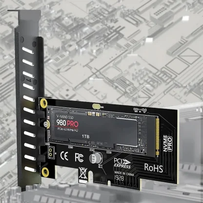 ZoeRax NVME Pro Adapter - M.2 NVME Pro SSD to PCIe 4.0 Adapter Card for PC Sound Card and Video Cards Product Image #22842 With The Dimensions of 800 Width x 800 Height Pixels. The Product Is Located In The Category Names Computer & Office → Computer Cables & Connectors