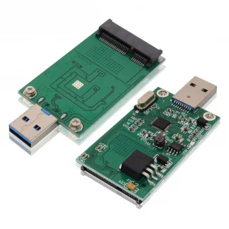 mSATA SSD to USB 3.0 Adapter - Portable Flash External Hard Drive Converter for 50mm PCIe Solid State Drives Product Image #8252 With The Dimensions of  Width x  Height Pixels. The Product Is Located In The Category Names Computer & Office → Computer Cables & Connectors
