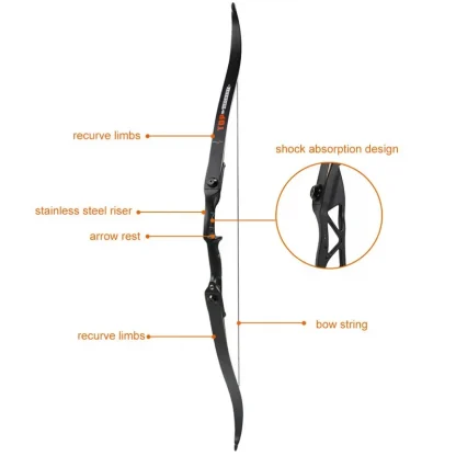 Toparchery 56" Recurve Bow 30-50lbs for Right-handed Outdoor Hunting with Bow Bag Product Image #29849 With The Dimensions of 800 Width x 800 Height Pixels. The Product Is Located In The Category Names Sports & Entertainment → Shooting → Paintballs