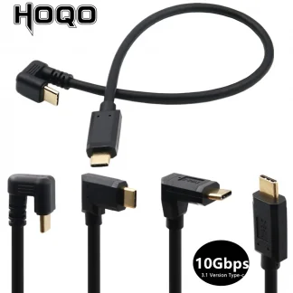 Experience Seamless Connectivity: USB 3.1 Gen2 4K 60Hz USB-C Cable with 180° Type-C Design. Sync data, charge devices, and enjoy 10Gbps high-speed performance with this short, angled cord. Upgrade your USB-C experience now! Product Image #16531 With The Dimensions of  Width x  Height Pixels. The Product Is Located In The Category Names Computer & Office → Computer Cables & Connectors