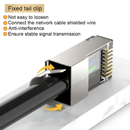 Xintylink CAT8/CAT7/CAT6A RJ45 Connector - Shielded Ethernet Cable Plug with 1.5mm Pass Through Hole Product Image #22457 With The Dimensions of 800 Width x 800 Height Pixels. The Product Is Located In The Category Names Computer & Office → Computer Cables & Connectors