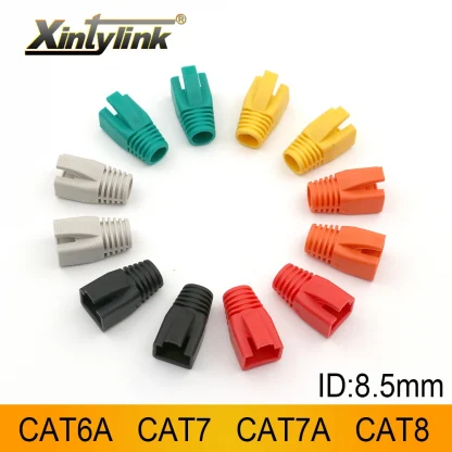 Xintylink RJ45 Caps for Cat6a, Cat7, Cat8 Network Ethernet Cable Connectors - Multicolour Boots for Enhanced Performance Product Image #8308 With The Dimensions of 1000 Width x 1000 Height Pixels. The Product Is Located In The Category Names Computer & Office → Computer Cables & Connectors